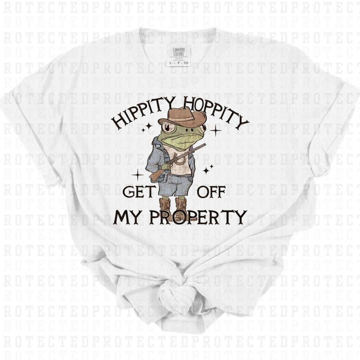 HIPPITY HOPPITY *STAINED* - DTF TRANSFER