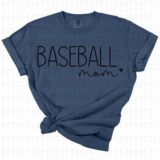 BASEBALL MOM *SINGLE COLOR* - DTF TRANSFER