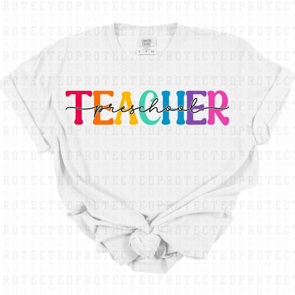 PRESCHOOL TEACHER *BLACK TEXT* - DTF TRANSFER