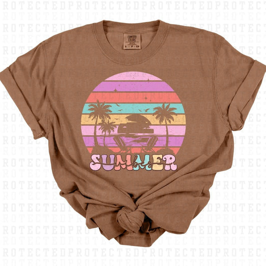 SUMMER VIBES *TRANSPARENT MIDDLE* - DTF TRANSFER