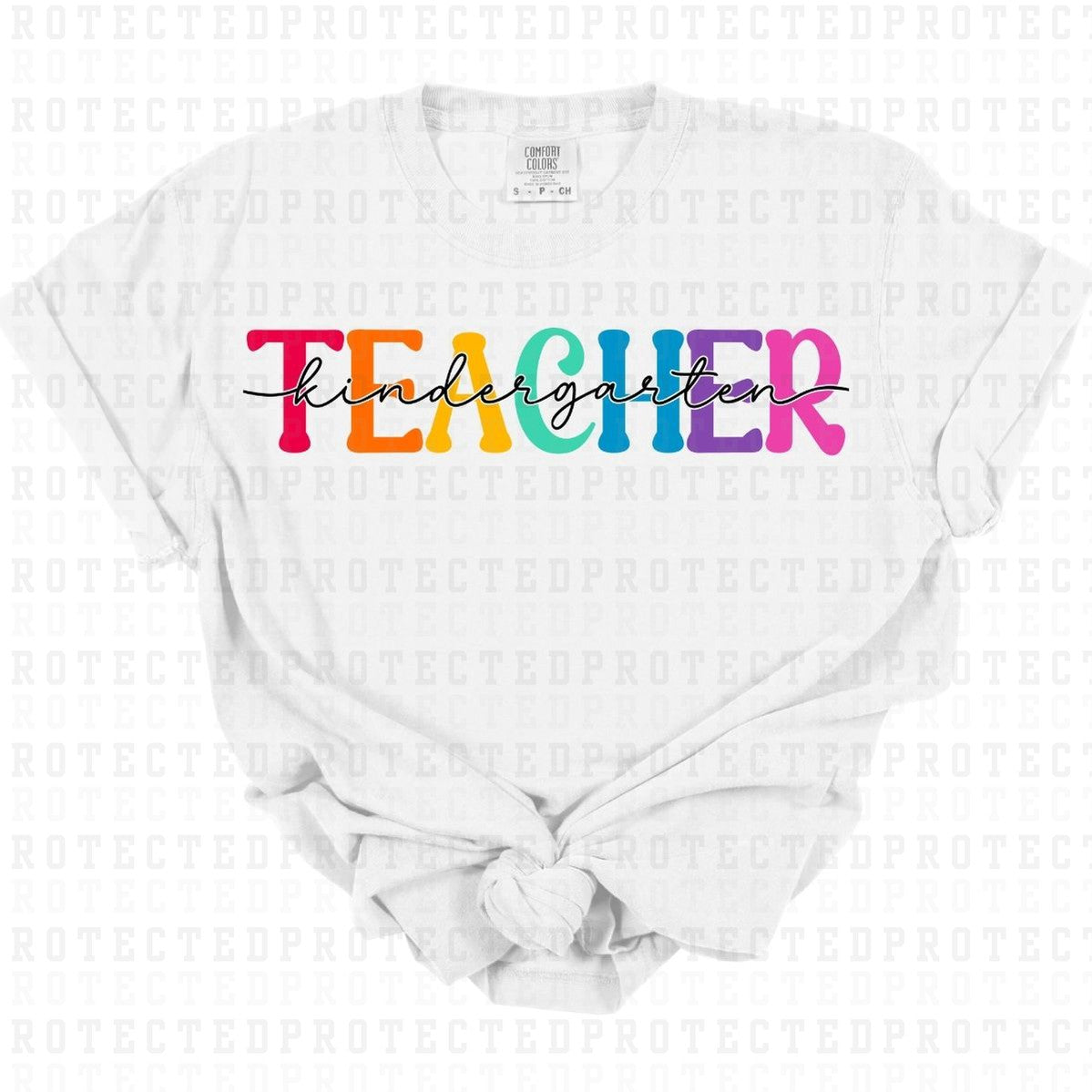 KINDERGARTEN TEACHER *BLACK TEXT* - DTF TRANSFER