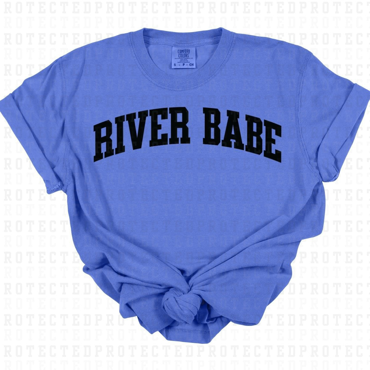 RIVER BABE *BLACK - SINGLE COLOR* - DTF TRANSFER