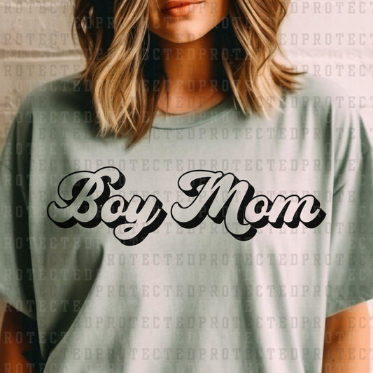 BOY MOM *SINGLE COLOR* - DTF TRANSFER