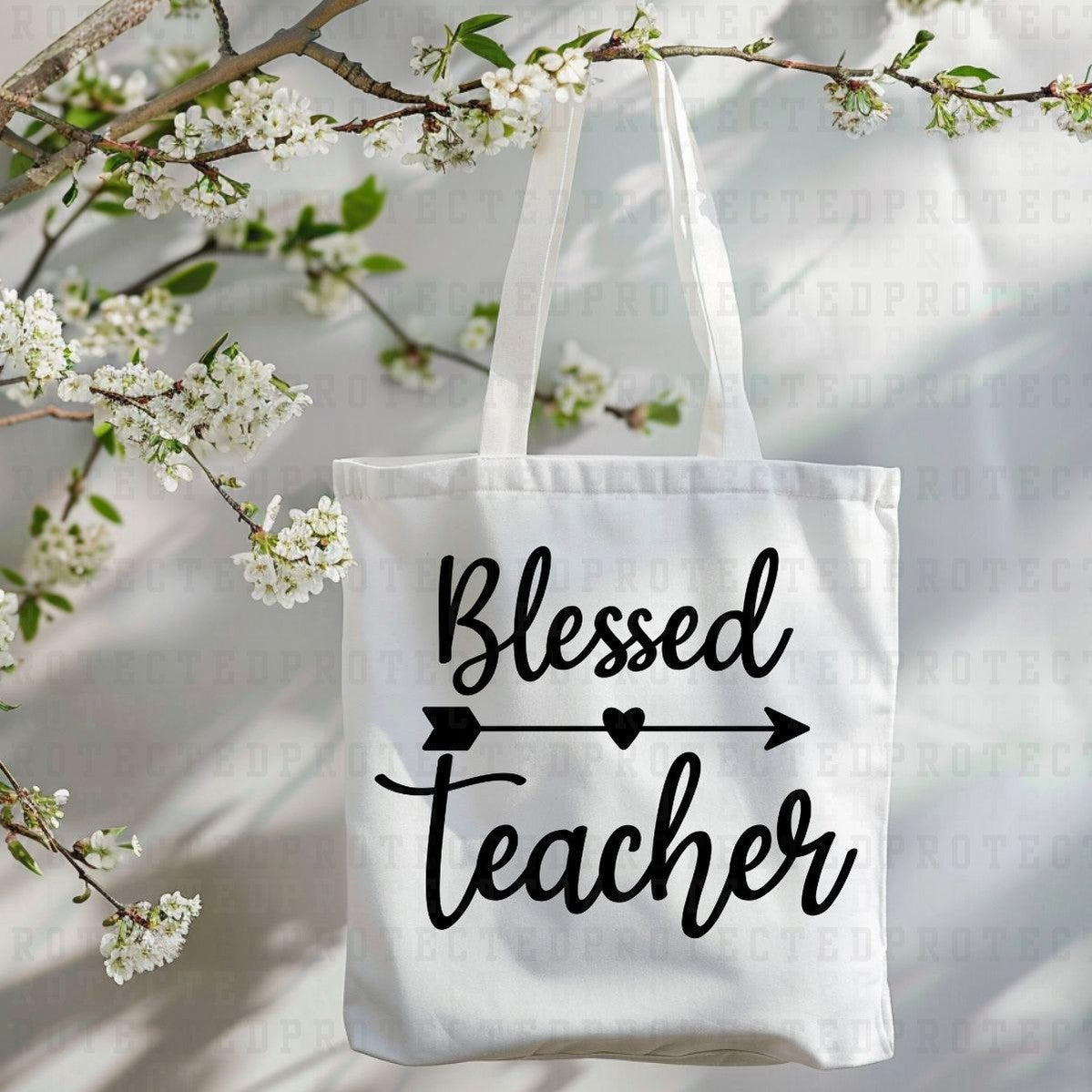 BLESSED TEACHER *SINGLE COLOR* - DTF TRANSFER