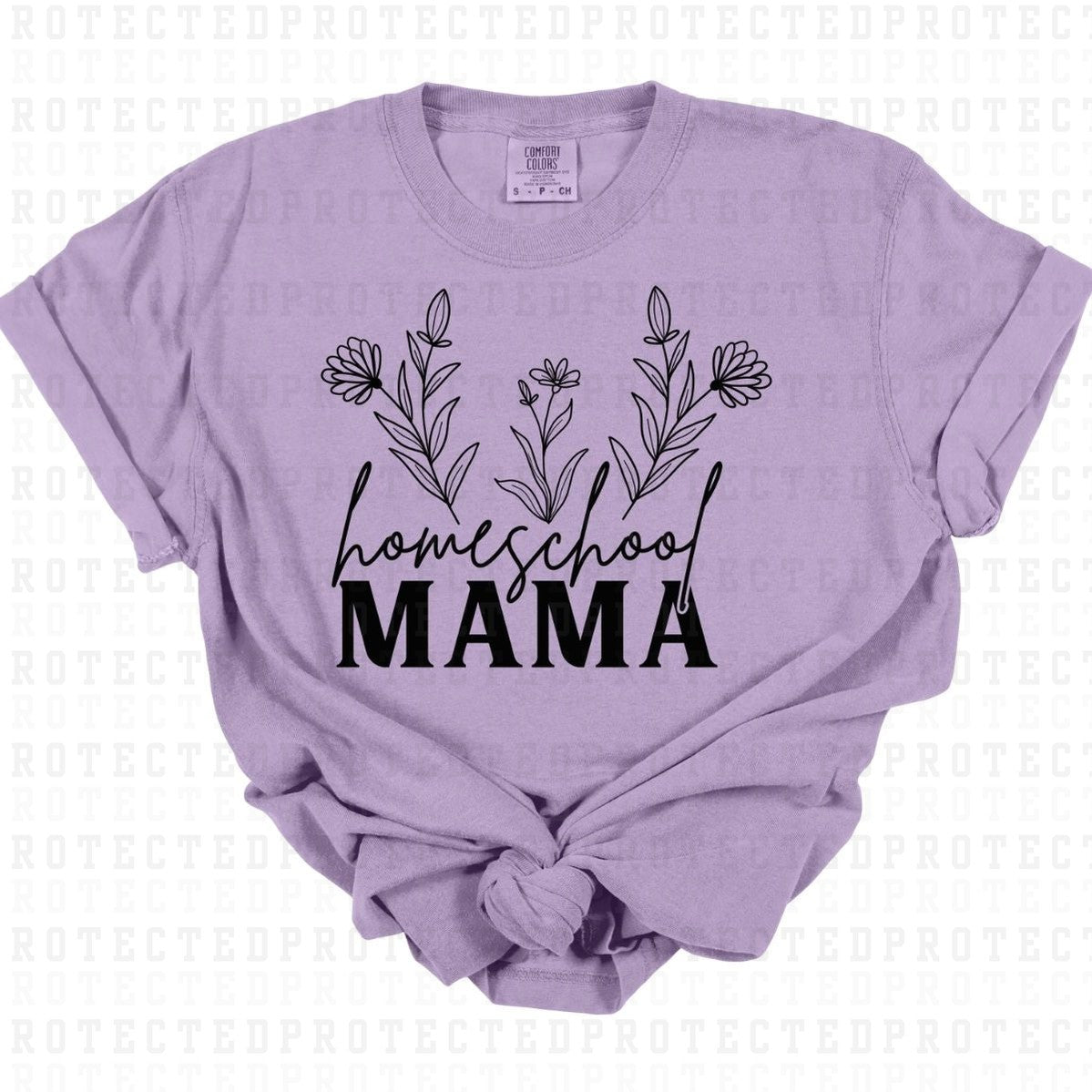 HOMESCHOOL MAMA *SINGLE COLOR* - DTF TRANSFER