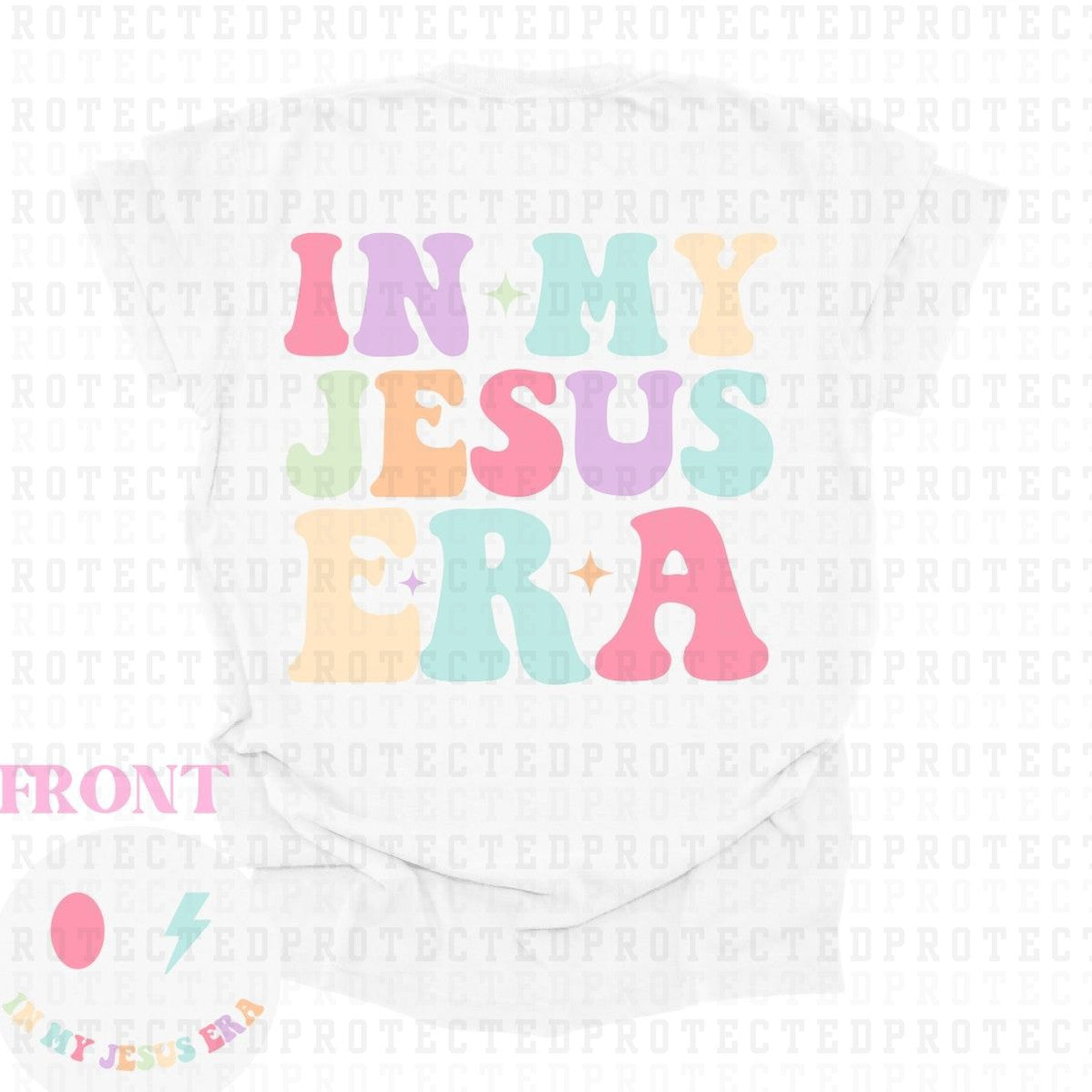 IN MY JESUS ERA (POCKET/BACK) - DTF TRANSFER