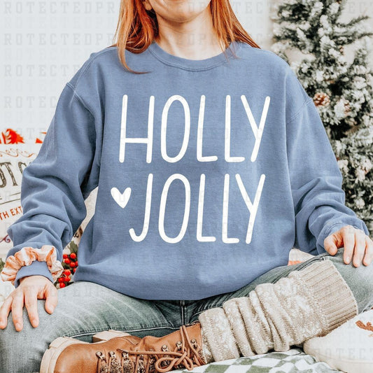 HOLLY JOLLY *SINGLE COLOR* - DTF TRANSFER