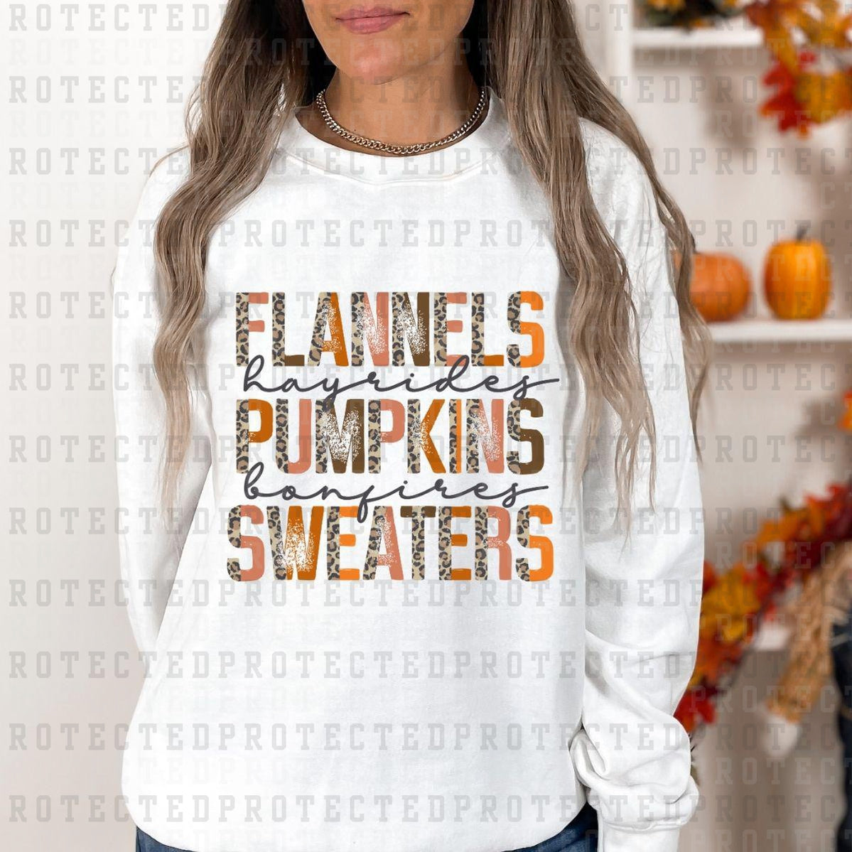 FLANNELS PUMPKINS SWEATERS - DTF TRANSFER