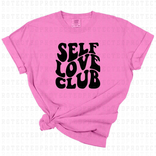 SELF LOVE CLUB *SINGLE COLOR* - DTF TRANSFER