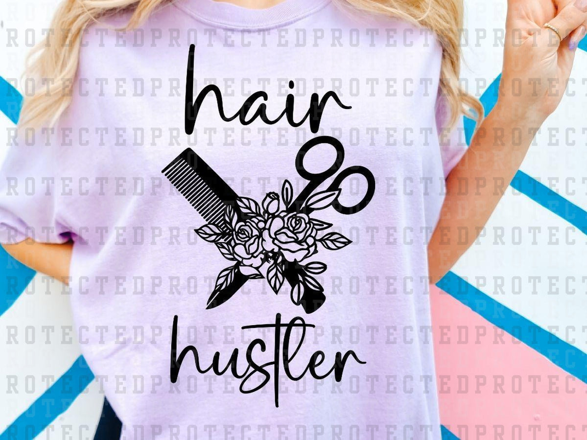 HAIR HUSTLER *SINGLE COLOR* - DTF TRANSFER