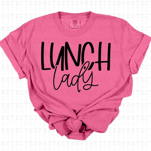 LUNCH LADY *SINGLE COLOR* - DTF TRANSFER