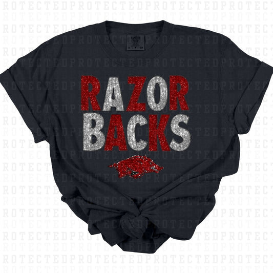 RAZORBACKS *FAUX SEQUIN* - DTF TRANSFER