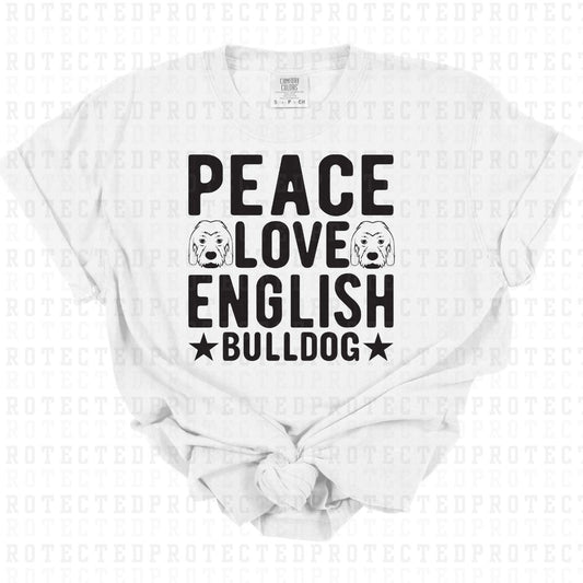 ENGLISH BULLDOG *SINGLE COLOR* - DTF TRANSFER