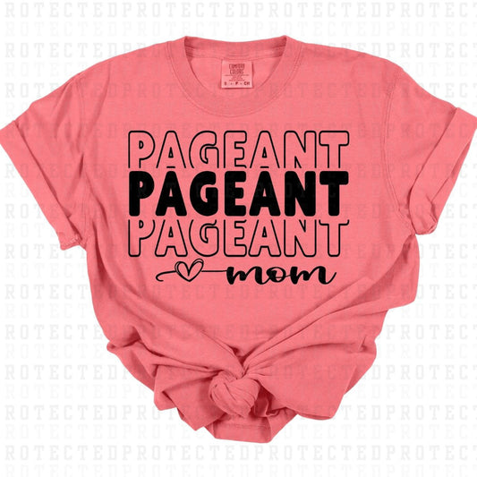 PAGENT MOM *BLACK - SINGLE COLOR* - DTF TRANSFER