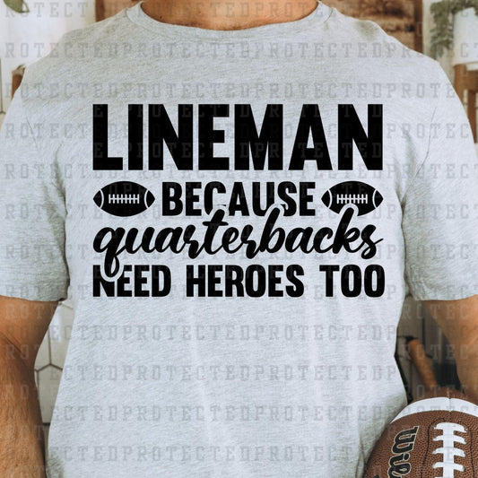 LINEMAN *SINGLE COLOR* - DTF TRANSFER