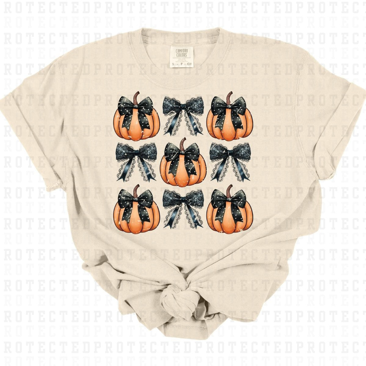 COQUETTE BOWS & PUMPKINS *GRUNGE* - DTF TRANSFER