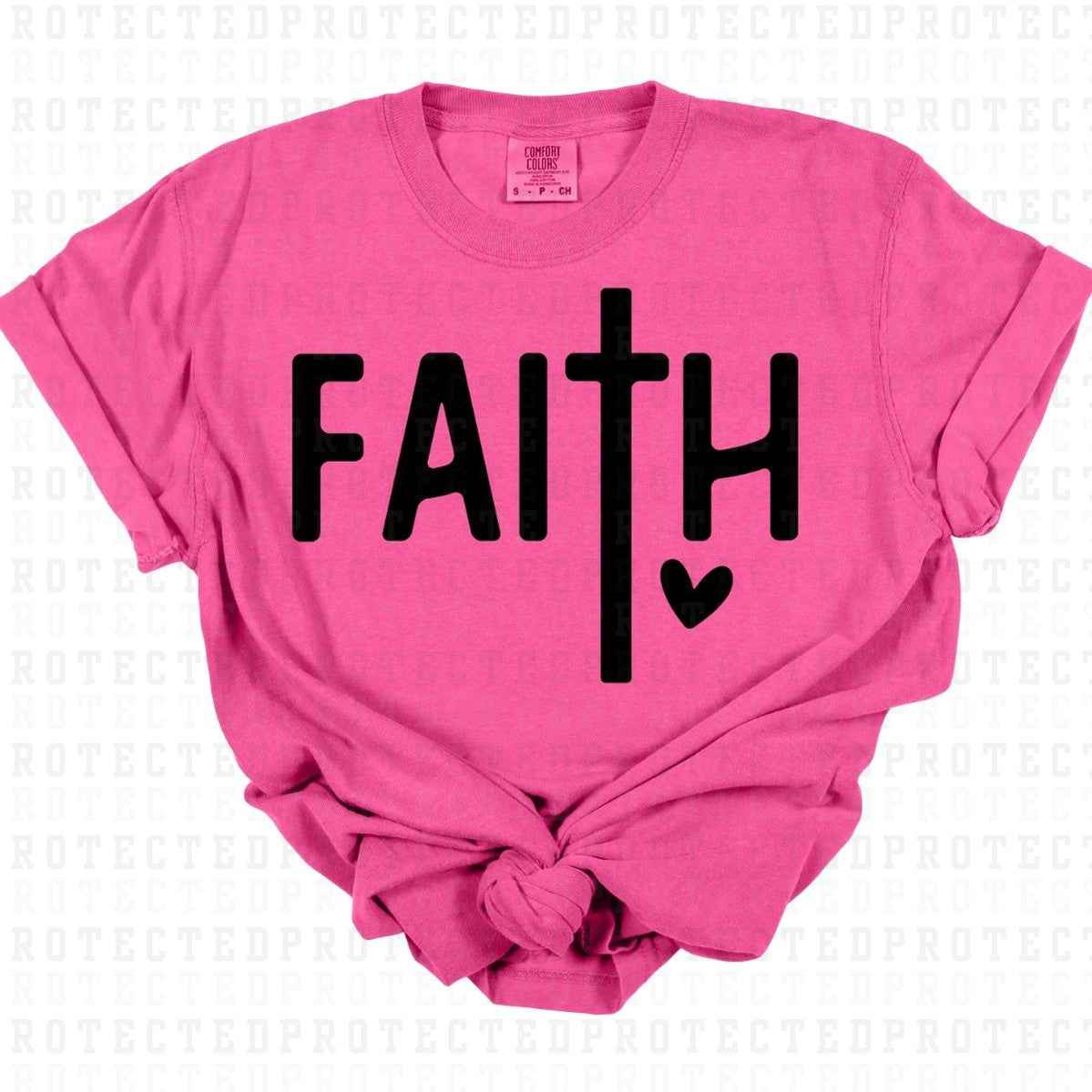 FAITH *BLACK - SINGLE COLOR* - DTF TRANSFER