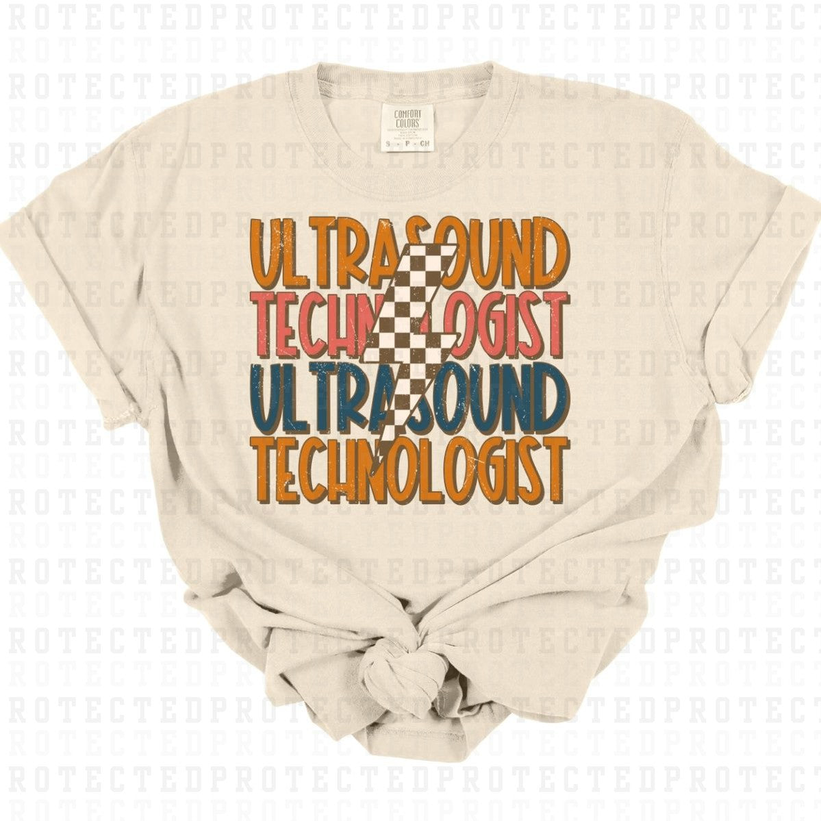 ULTRASOUND TECHNOLOGIST *W/GRUNGE* - DTF TRANSFER