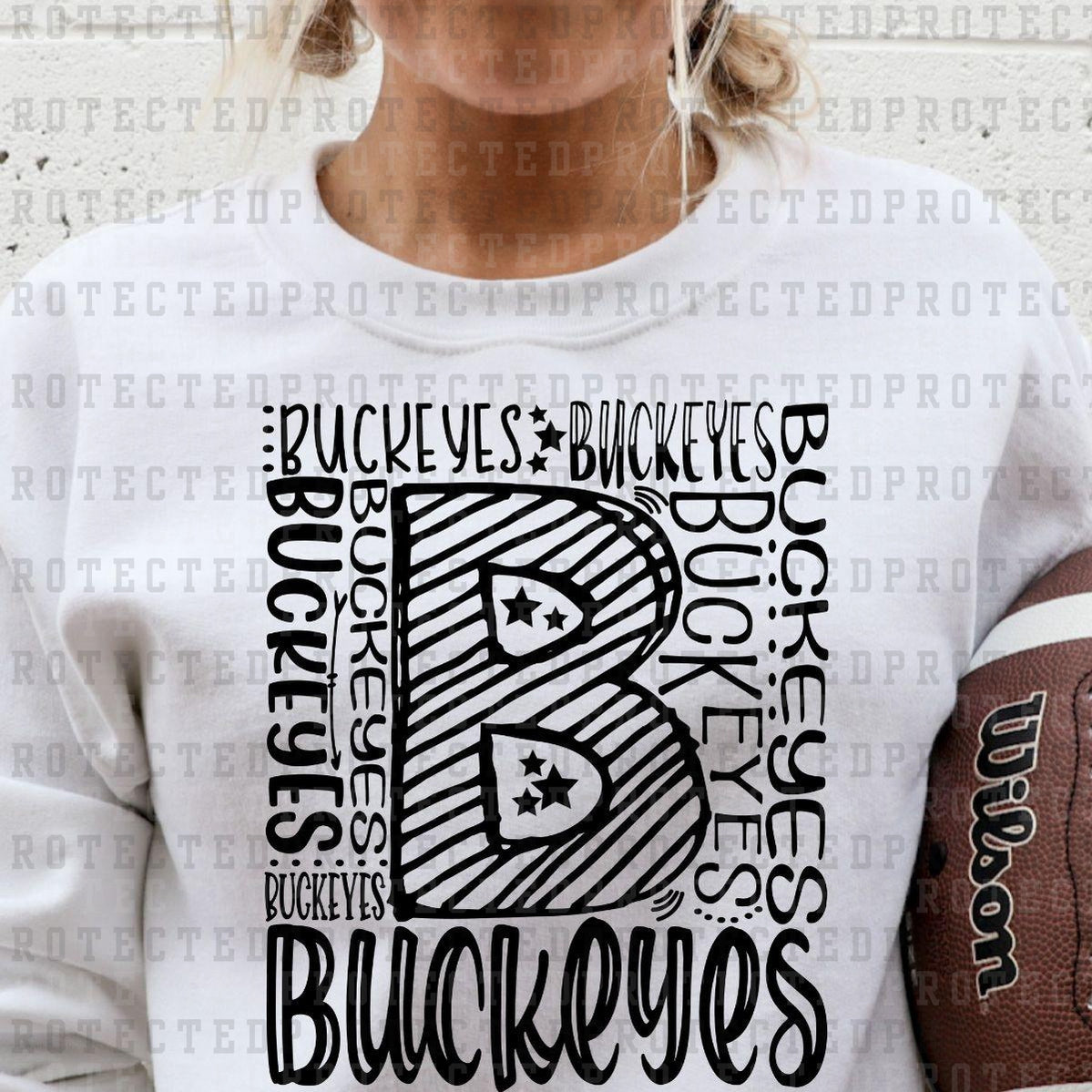 BUCKEYES *SINGLE COLOR* - DTF TRANSFER