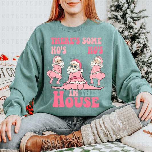 THERES SOME HO'S HO'S HO'S IN THIS HOUSE - DTF TRANSFER