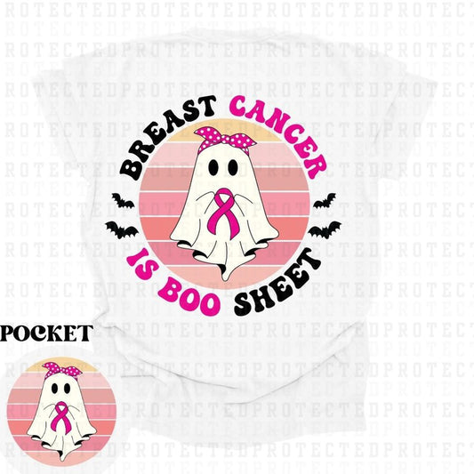 BREAST CANCER IS BOO SHEET (POCKET/BACK) - DTF TRANSFER