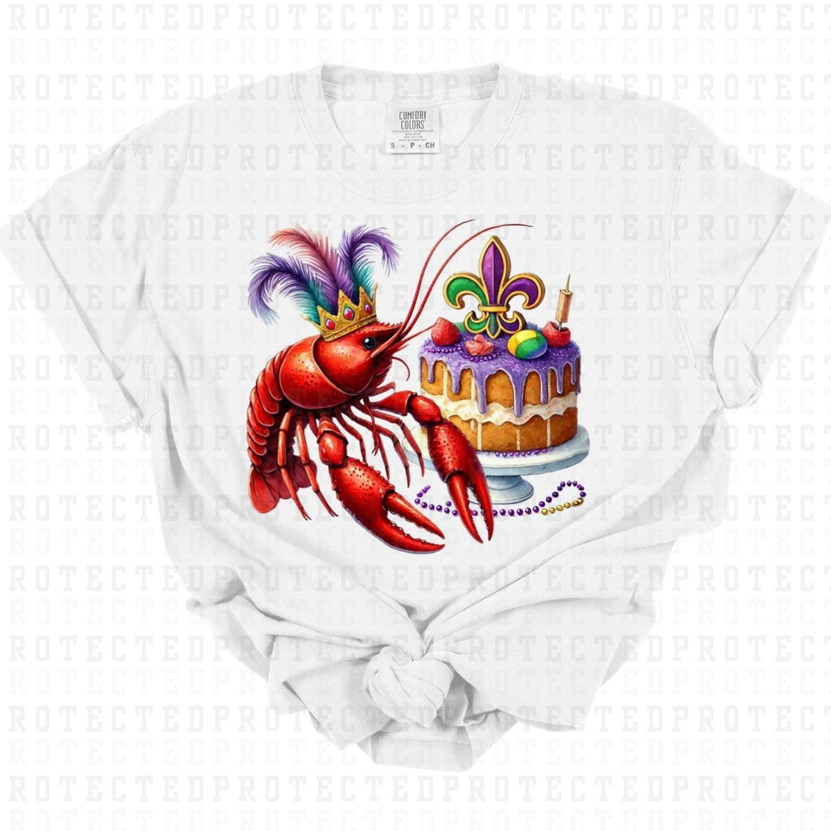 CRAWFISH & KING CAKE - DTF TRANSFER