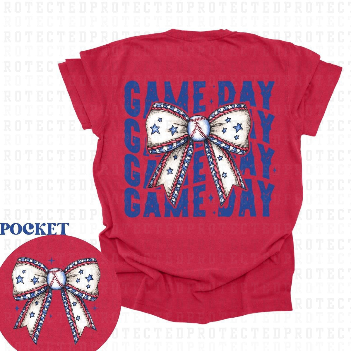 COQUETTE GAME DAY (POCKET+BACK) - DTF TRANSFER