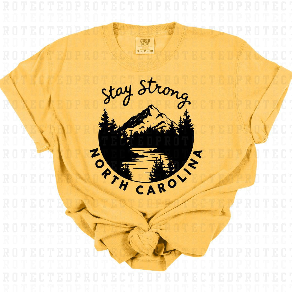 STAY STRONG NORTH CAROLINA *SINGLE COLOR* - DTF TRANSFER