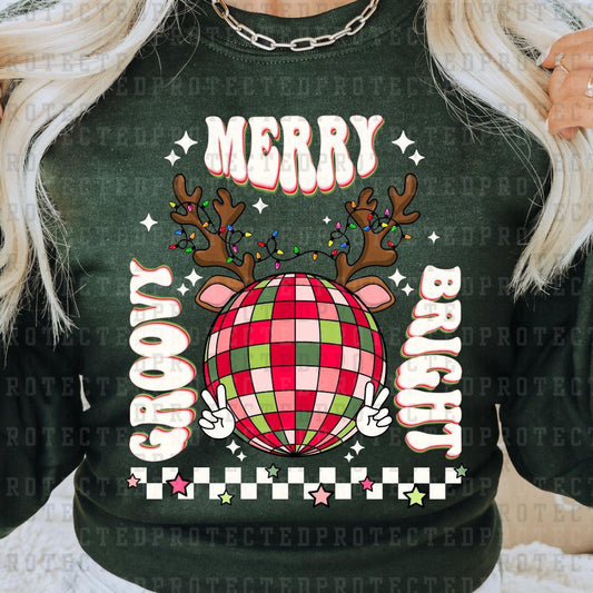 MERRY GROOVY BRIGHT - DTF TRANSFER