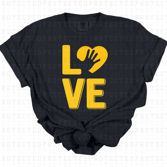 LOVE *SINGLE COLOR* - DTF TRANSFER