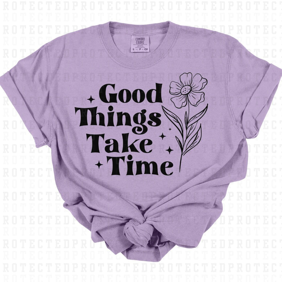 TAKE TIME *SINGLE COLOR* - DTF TRANSFER