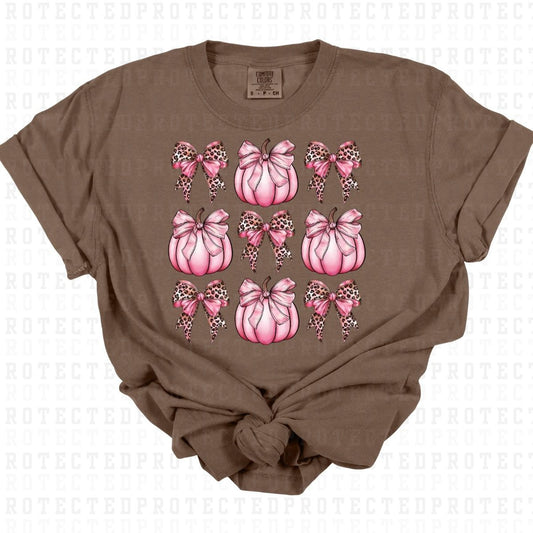 COQUETTE PINK ANIMAL PRINT PUMPKINS - DTF TRANSFER