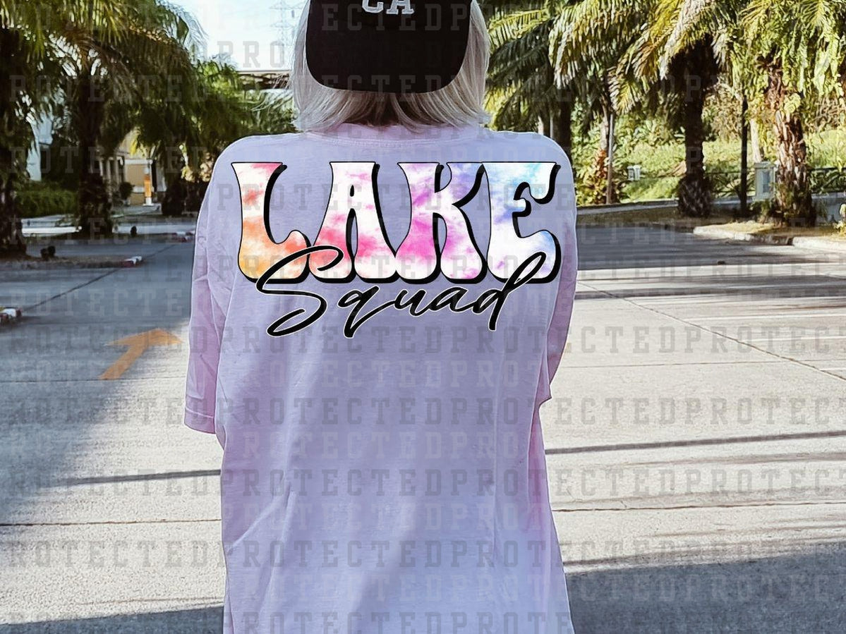 LAKE SQUAD - PASTEL TIE DYE LAKE - DTF TRANSFER