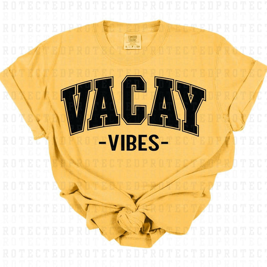 VACAY VIBES *BLACK TEXT - SINGLE COLOR* - DTF TRANSFER