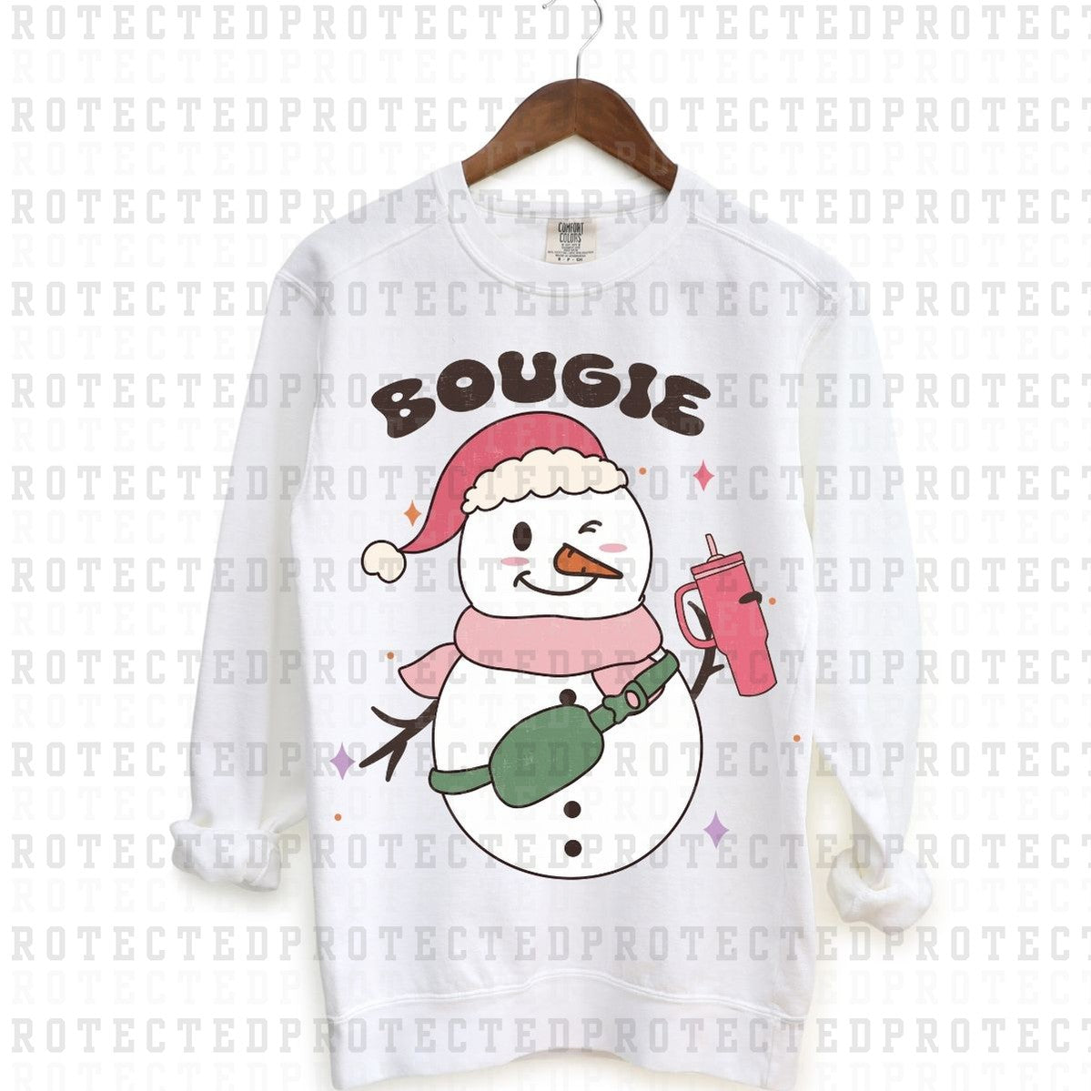 BOUGIE SNOWMAN - DTF TRANSFER