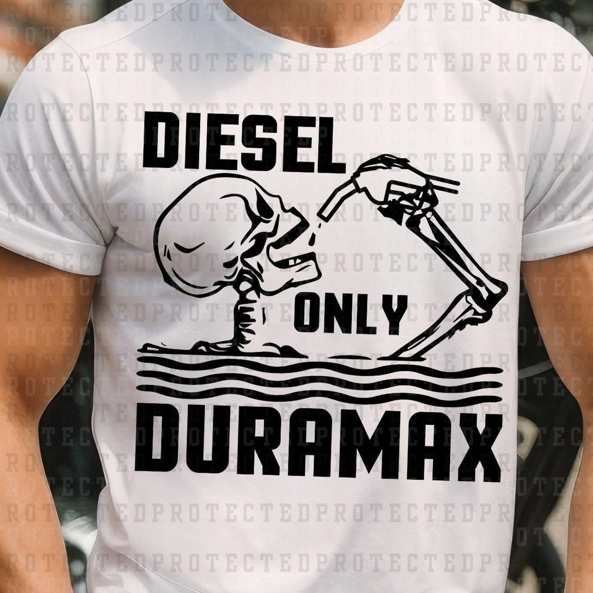 DIESEL ONLY DURAMAX *SINGLE COLOR* - DTF TRANSFER