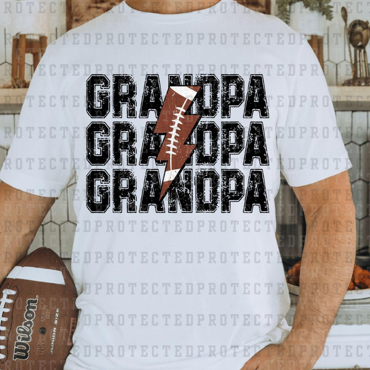 FOOTBALL BOLT *GRANDPA* - DTF TRANSFER – KAI RAE TRANSFERS