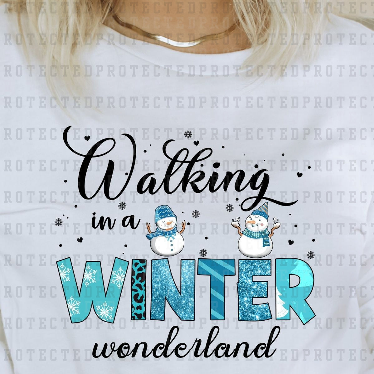 WALKING IN A WINTER WONDERLAND -  DTF TRANSFER