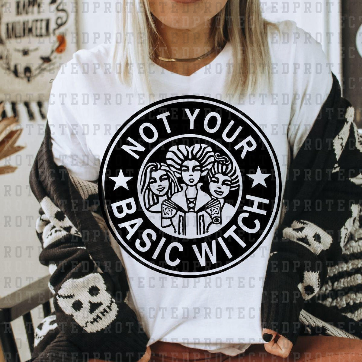 NOT YOUR BASIC WITCH *SINGLE COLOR* - DTF TRANSFERS