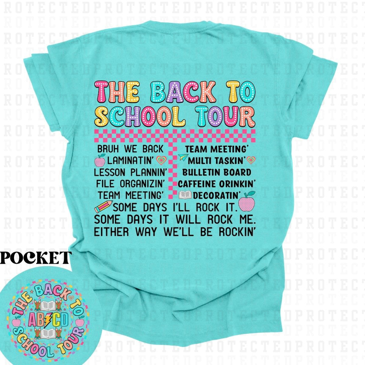 BACK TO SCHOOL TOUR (POCKET/BACK) - DTF TRANSFER