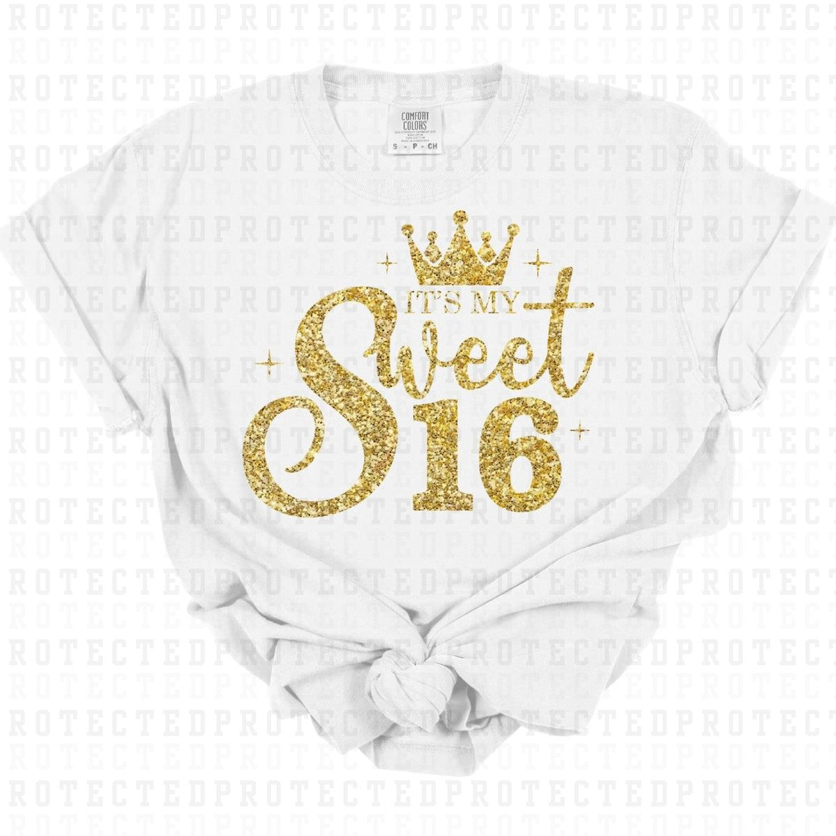 SWEET SIXTEEN *FAUX SEQUIN* - DTF TRANSFER