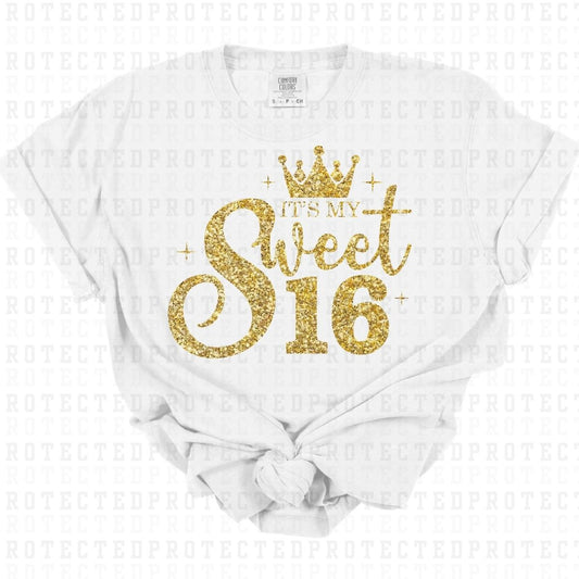 SWEET SIXTEEN *FAUX SEQUIN* - DTF TRANSFER