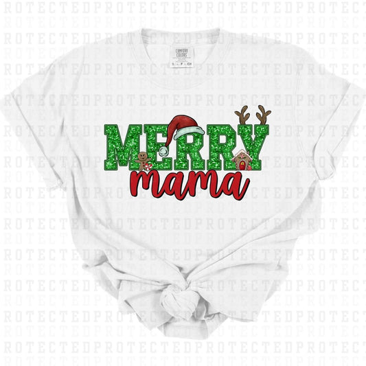 MERRY MAMA *FAUX SEQUIN* - DTF TRANSFER