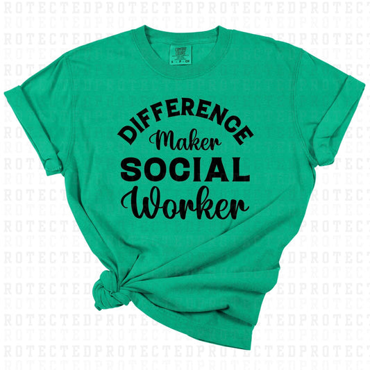 DIFFERENCE MAKER SOCIAL WORKER *SINGLE COLOR* - DTF TRANSFER