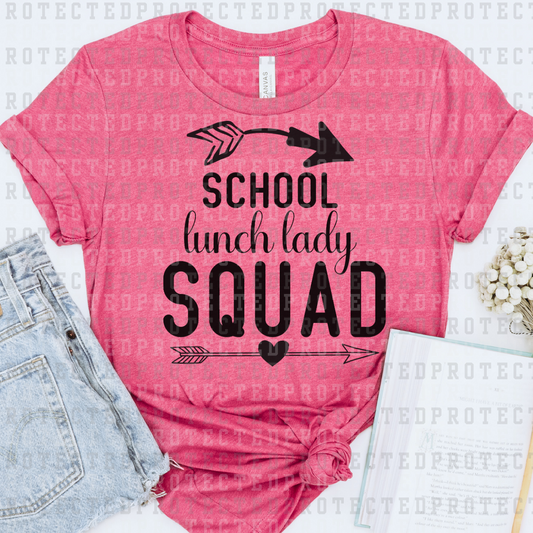 LUNCH LADY SQUAD *SINGLE COLOR* - DTF TRANSFER