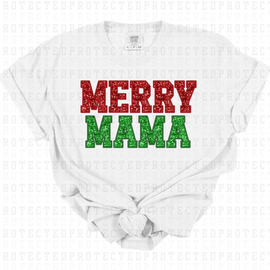 MERRY MAMA *FAUX SEQUIN* - DTF TRANSFER