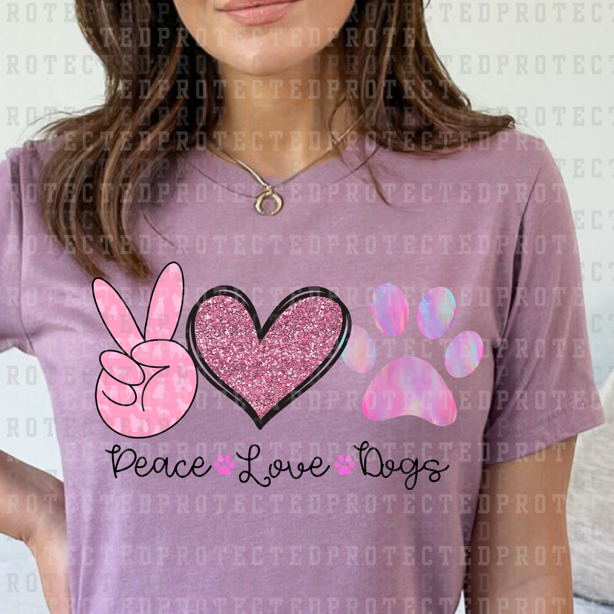 PEACE LOVE DOGS - DTF TRANSFER