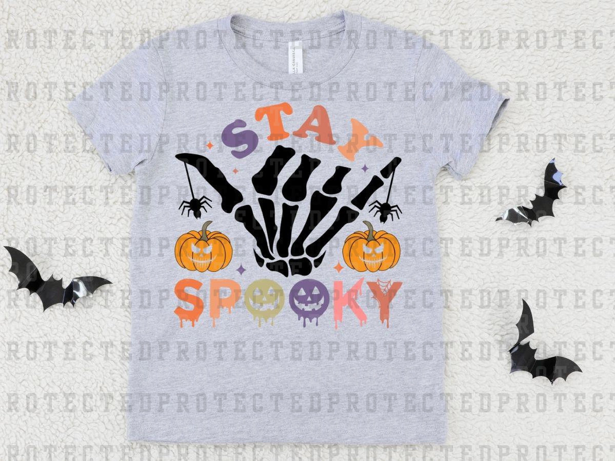 STAY SPOOKY - SKELETON SHAKA W/ SPIDERS - DTF TRANSFER