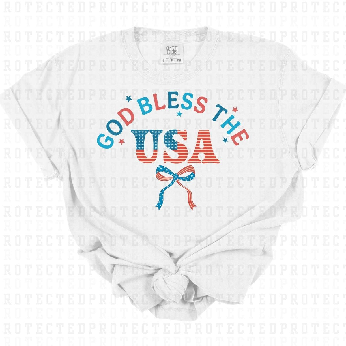 COQUETTE GOD BLESS THE USA - DTF TRANSFER