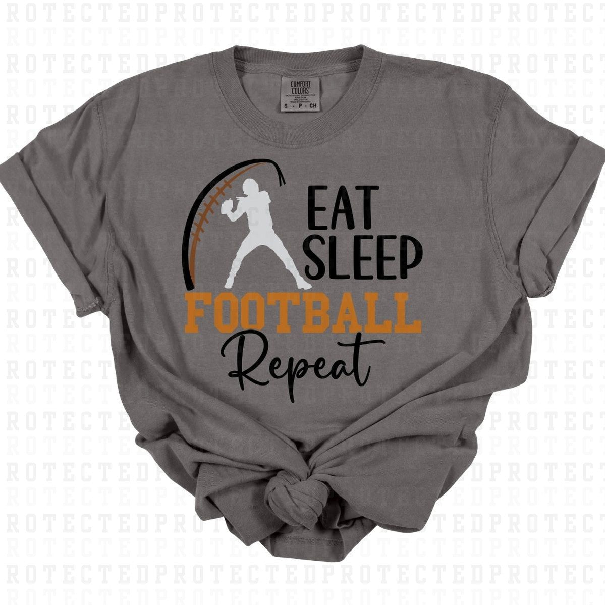 EAT SLEEP FOOTBALL - DTF TRANSFER